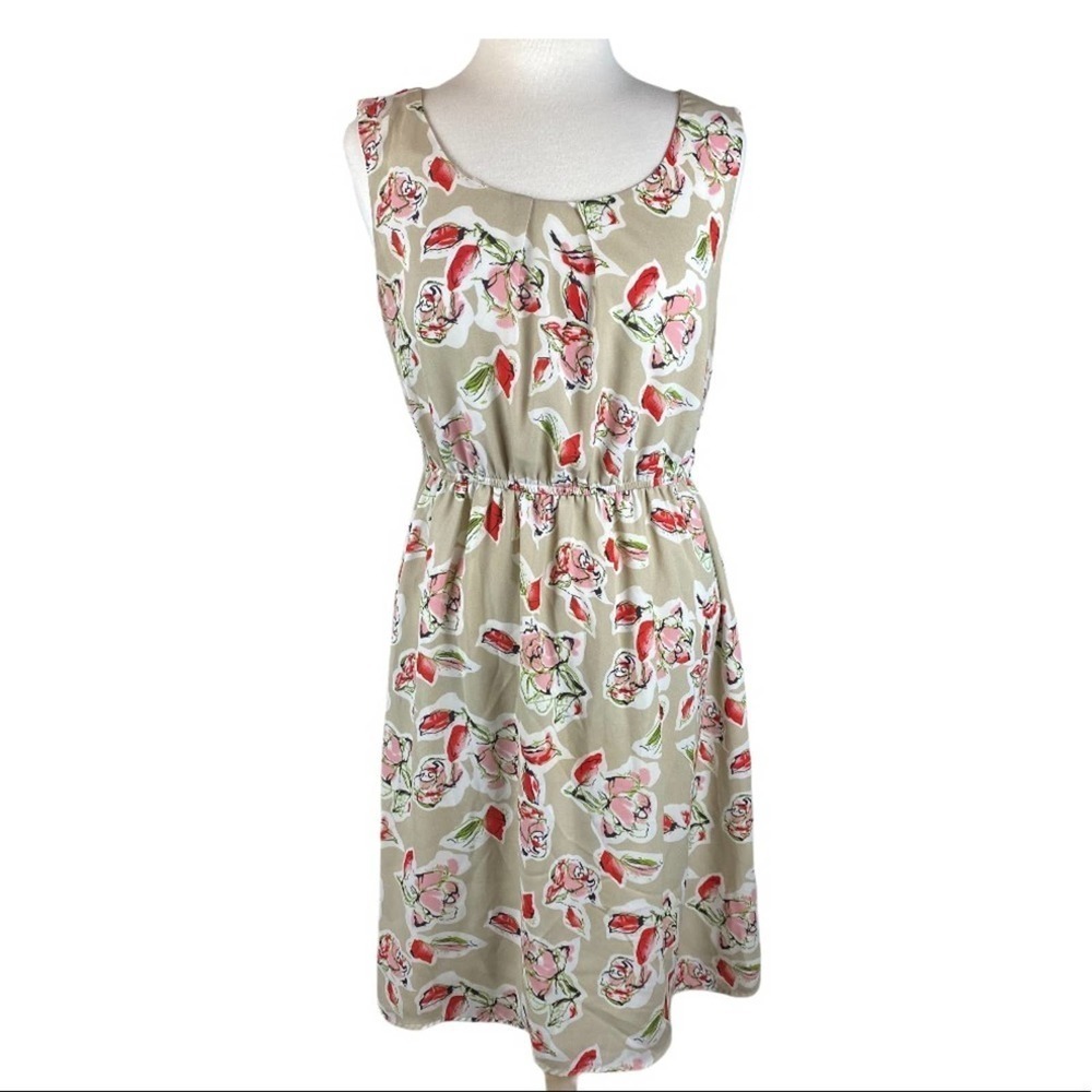 Romy Floral Print Sleeveless Dress Size Large